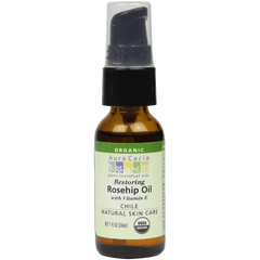 Aura Cacia Organic Natural Skin Care Restoring Rosehip Oil with Vitamin E